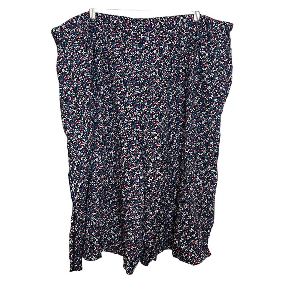 Vintage Maggie McNaughton Floral Culotte Shorts Blue Multicolor 28W - Picture 3 of 10
